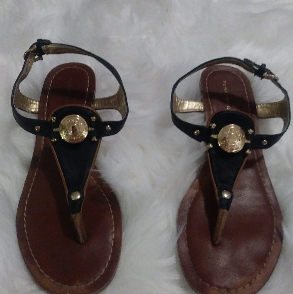 Tommy Hilfiger Sandals Flip Flops Thongs Leather